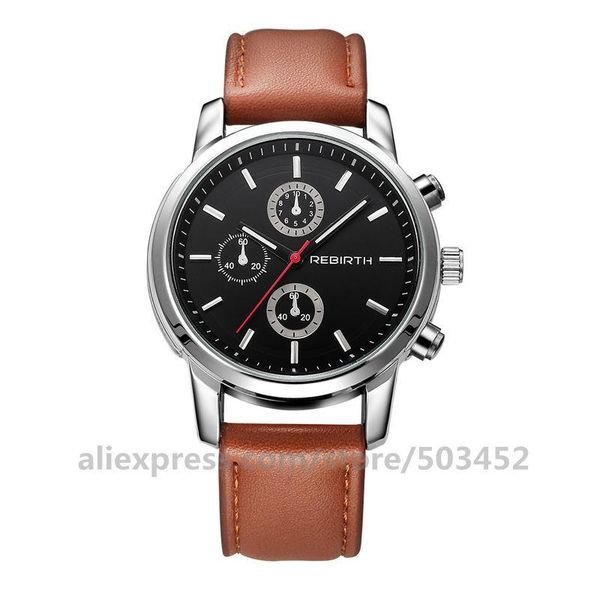 wristwatches 50pcs/lot rebirth re016 women watch stud scale wristwatch pu belt ladies watches left three eye zegarki damskie, Slivery;brown
wristwatches 50pcs/lot rebirth re016 women watch stud scale wristwatch pu belt ladies watches left three eye zegarki damskie, Slivery;brown