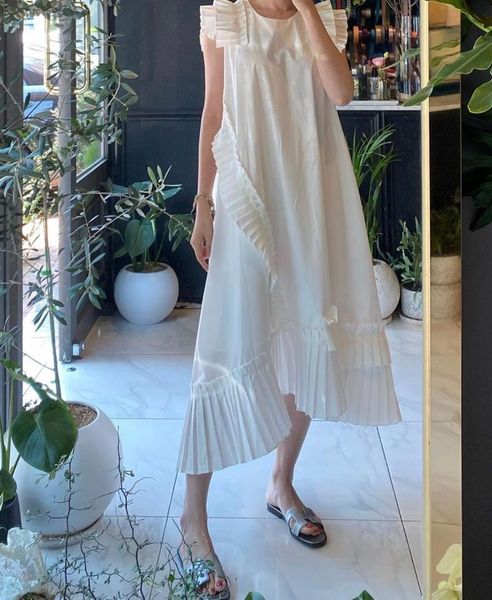 ruffles pleated dress women korean chic o neck butterfly sleeve irregular dresses femme summer 2021 solid vestidos r79 n7e3, Black;gray
ruffles pleated dress women korean chic o neck butterfly sleeve irregular dresses femme summer 2021 solid vestidos r79 n7e3, Black;gray
