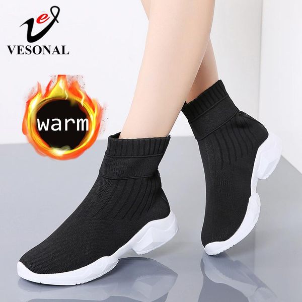 boots 2021 autumn winter ankle women sock snow woman shoes women's fashion short booties with fur plush velvet warm big size 41, Black
boots 2021 autumn winter ankle women sock snow woman shoes women's fashion short booties with fur plush velvet warm big size 41, Black