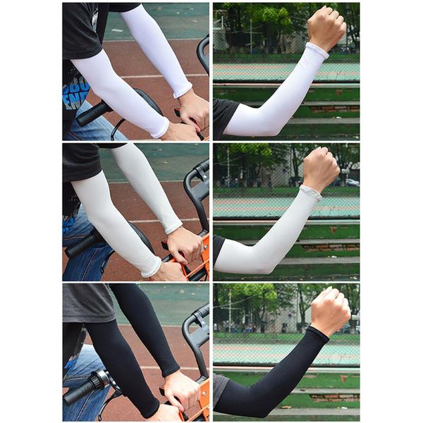 sleeve sport finger hole running arm warmers basketball protective sleeves for arms compression outdoor cycling uv protect elbow & knee pads, Black;gray
sleeve sport finger hole running arm warmers basketball protective sleeves for arms compression outdoor cycling uv protect elbow & knee pads, Black;gray