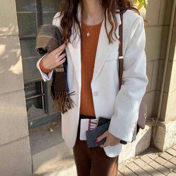 ol elegant vintage cordury blazer jacket autumn winter notched thick plush liner warm women blazers loose suit coat 210421, White;black
ol elegant vintage cordury blazer jacket autumn winter notched thick plush liner warm women blazers loose suit coat 210421, White;black
