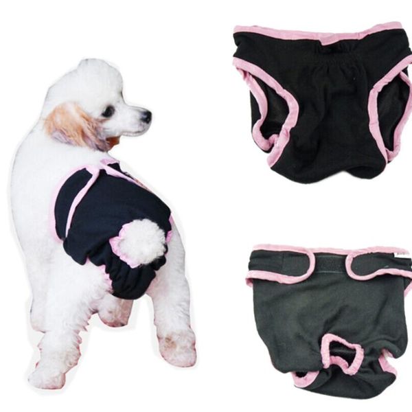 dog apparel pet puppy washable cotton sanitary physiological menstrual panties underwear diaper pant - size xs (black)
dog apparel pet puppy washable cotton sanitary physiological menstrual panties underwear diaper pant - size xs (black)