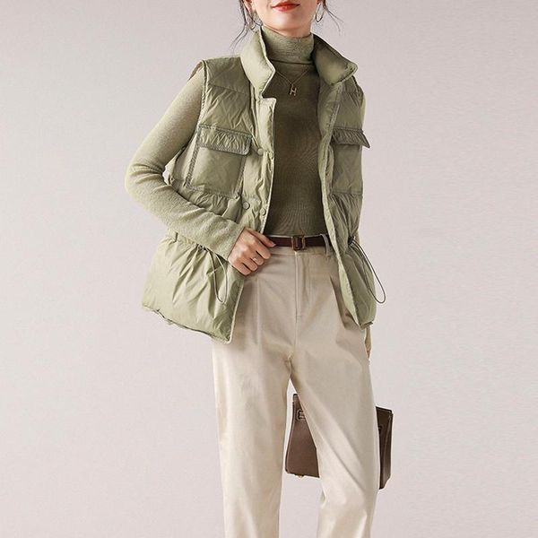 women's vests 2021 autumn winter women ultra light down vest white duck jacket short coat parka ladies sleeveless waistcoat, Black;white
women's vests 2021 autumn winter women ultra light down vest white duck jacket short coat parka ladies sleeveless waistcoat, Black;white