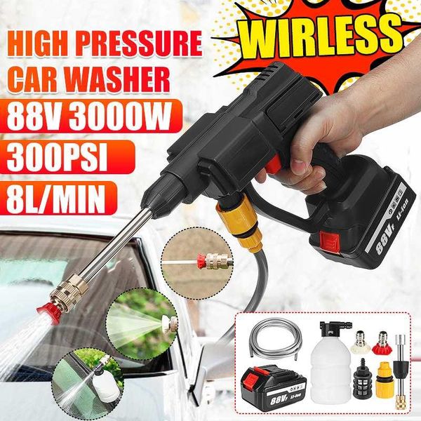 car washer 3000w 88v cordless water gun high pressure cleaner foam auto cleaning care wash spray with 2pcs battery
car washer 3000w 88v cordless water gun high pressure cleaner foam auto cleaning care wash spray with 2pcs battery