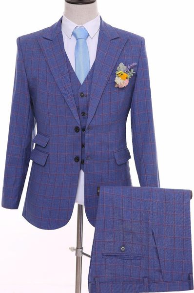 custom blue plaid mens suits slim fit british style wedding tuxedos for groom groomsmen prom casual (jacket+pants+vest) men's & blazers, White;black
custom blue plaid mens suits slim fit british style wedding tuxedos for groom groomsmen prom casual (jacket+pants+vest) men's & blazers, White;black