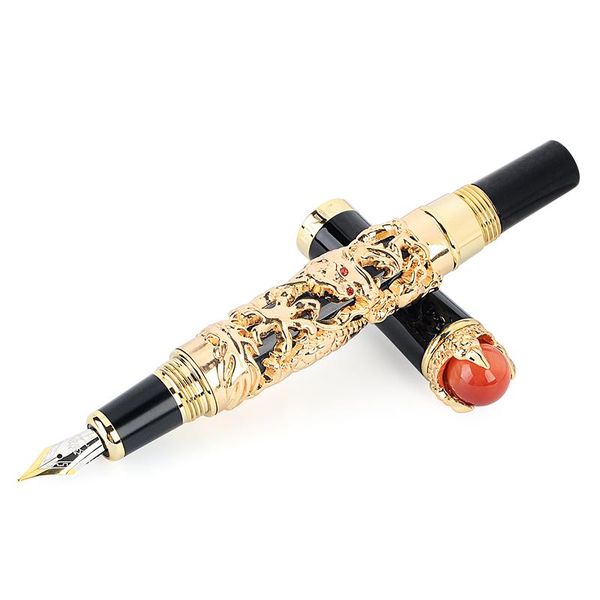 luxury jinhao dragon style 0.5mm fountain pen brand gold metal school office business writing ink pens tools gift stationery
luxury jinhao dragon style 0.5mm fountain pen brand gold metal school office business writing ink pens tools gift stationery