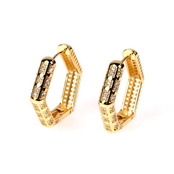 hoop & huggie eyika gold color geometric hexagon earrings for women fashion minimalist korean crystal zircon hollow pierce earring, Golden;silver
hoop & huggie eyika gold color geometric hexagon earrings for women fashion minimalist korean crystal zircon hollow pierce earring, Golden;silver