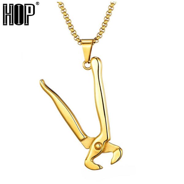 pendant necklaces hip pliers chain gold 316l stainless steel pendants for men jewelry necklace 60cm length drop, Silver
pendant necklaces hip pliers chain gold 316l stainless steel pendants for men jewelry necklace 60cm length drop, Silver