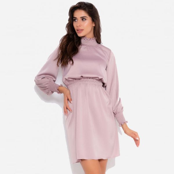 women casual draw back party dress long sleeve stand collar straight mini solid prom dress summer new fashion women dress 210412, Black;gray
women casual draw back party dress long sleeve stand collar straight mini solid prom dress summer new fashion women dress 210412, Black;gray
