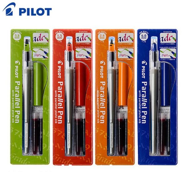 pilot parallel calligraphy pen set with bonus ink cartridge (ic-p3-ast) writing supplies office & school fountain pens
pilot parallel calligraphy pen set with bonus ink cartridge (ic-p3-ast) writing supplies office & school fountain pens