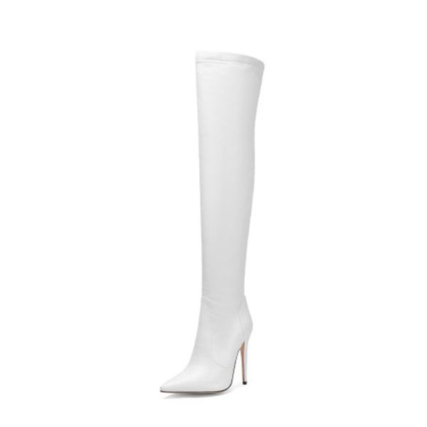 Size 32-43 Women High Heel Over Knee Boots Patent Leather Thin Heel Winter Shoes Woman Fashion Sexy Long Boots Ladies, White
Size 32-43 Women High Heel Over Knee Boots Patent Leather Thin Heel Winter Shoes Woman Fashion Sexy Long Boots Ladies, White