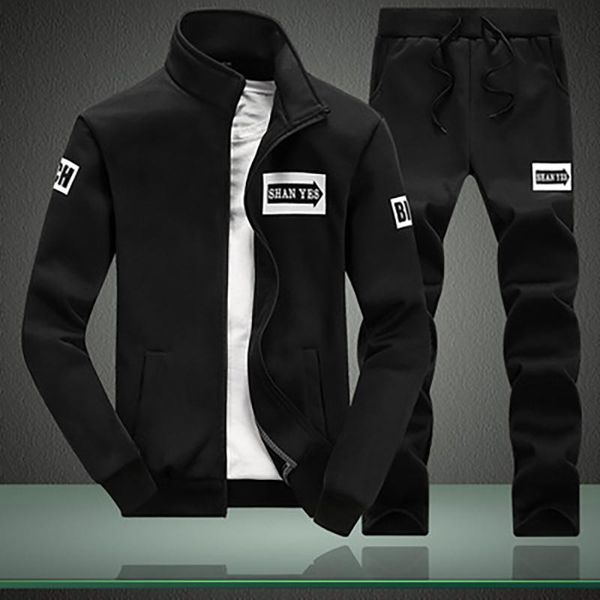 men's tracksuits 2021 spring and autumn printed jacket shirt suit campus style casual sports high-quality + trousers, Gray
men's tracksuits 2021 spring and autumn printed jacket shirt suit campus style casual sports high-quality + trousers, Gray