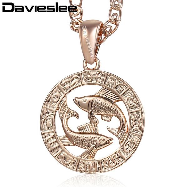 pendant necklaces davieslee womens pisces necklace 585 rose gold zodiac sign constellation for woman jewelry 2021 wholesale lgp286, Silver
pendant necklaces davieslee womens pisces necklace 585 rose gold zodiac sign constellation for woman jewelry 2021 wholesale lgp286, Silver