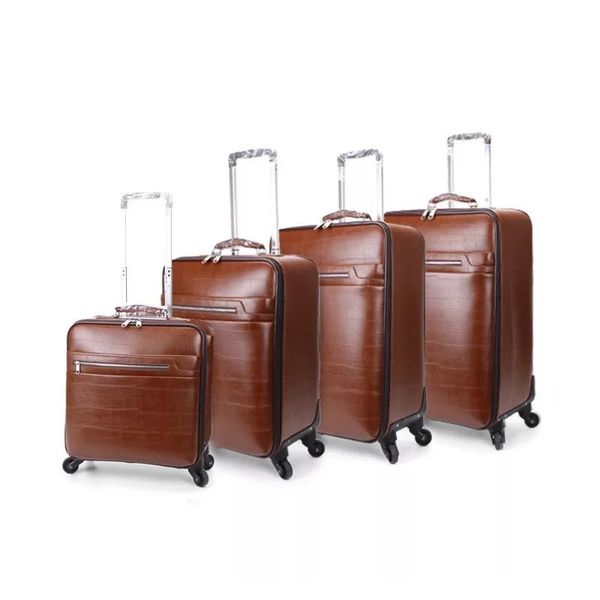 suitcases retro luggage series 16/20/22/24 inch classic pu rolling spinner brand travel suitcase universal wheel trolley
suitcases retro luggage series 16/20/22/24 inch classic pu rolling spinner brand travel suitcase universal wheel trolley