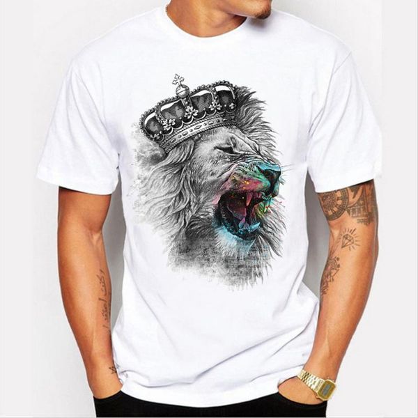 men's t-shirts 2021 men summer crown lion 3d white t-shirt fashion animal print casual short-sleeve tee shirt homme, White;black
men's t-shirts 2021 men summer crown lion 3d white t-shirt fashion animal print casual short-sleeve tee shirt homme, White;black