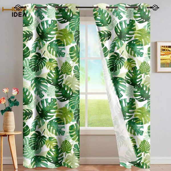 summer green palm leaf print curtains for bedroom and living room grommet window drapes 84 inch long blackout curtain &
summer green palm leaf print curtains for bedroom and living room grommet window drapes 84 inch long blackout curtain &