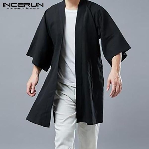vintage men shirts solid open stitch camisa retro loose half sleeve cardigan man cotton pockets chemise plus size men's casual, White;black
vintage men shirts solid open stitch camisa retro loose half sleeve cardigan man cotton pockets chemise plus size men's casual, White;black