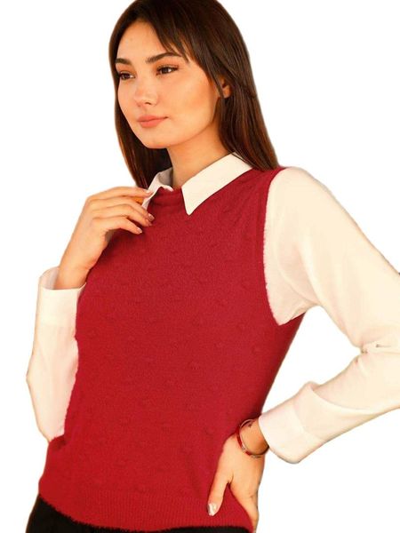 women's sweaters crew neck women soft sleeveles sweater autumn winter season 2021 fashion casual lady outside acrylic fabric 4 colours, White;black
women's sweaters crew neck women soft sleeveles sweater autumn winter season 2021 fashion casual lady outside acrylic fabric 4 colours, White;black