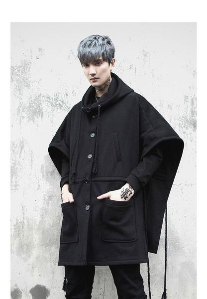men's trench coats xs-5xl 2021 clothing gd hair stylist fashion street hooded casual coat plus size costumes, Tan;black
men's trench coats xs-5xl 2021 clothing gd hair stylist fashion street hooded casual coat plus size costumes, Tan;black