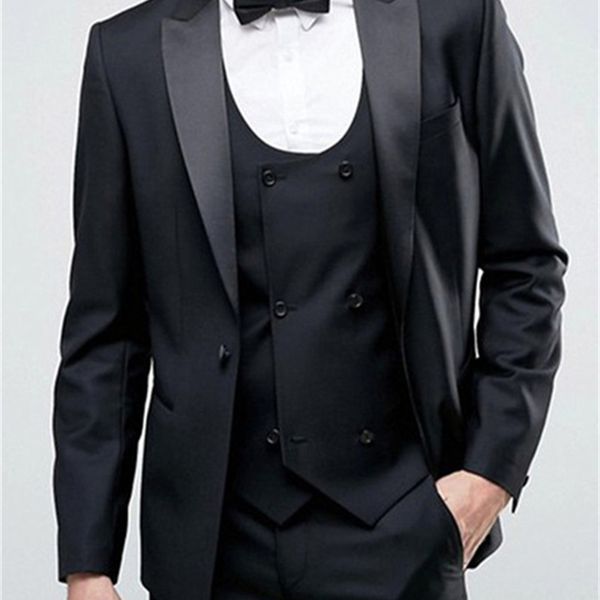 men's suits & blazers double cuff links, black lapel set and a button hmj5, White;black
men's suits & blazers double cuff links, black lapel set and a button hmj5, White;black
