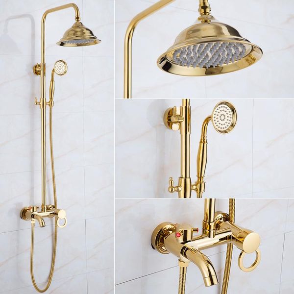 gold shower set european all-copper belt blue and white porcelain system cold faucet in bathroom sets
gold shower set european all-copper belt blue and white porcelain system cold faucet in bathroom sets