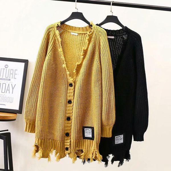women's sweaters plus size casual autumn winter women clothing fashion loose thick holes hair knitting cardigans coat h7-6002, White;black
women's sweaters plus size casual autumn winter women clothing fashion loose thick holes hair knitting cardigans coat h7-6002, White;black