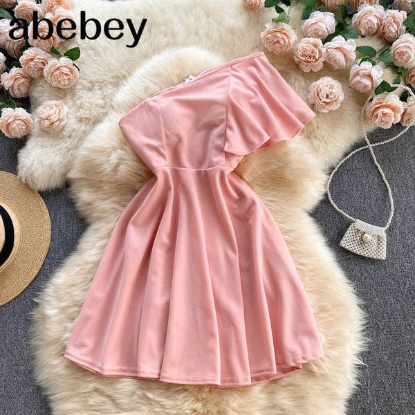 women design one shoulder dress korean diagonal-collar ruffles a-line dresses summer off shoulder mini sundress 210715, Black;gray
women design one shoulder dress korean diagonal-collar ruffles a-line dresses summer off shoulder mini sundress 210715, Black;gray