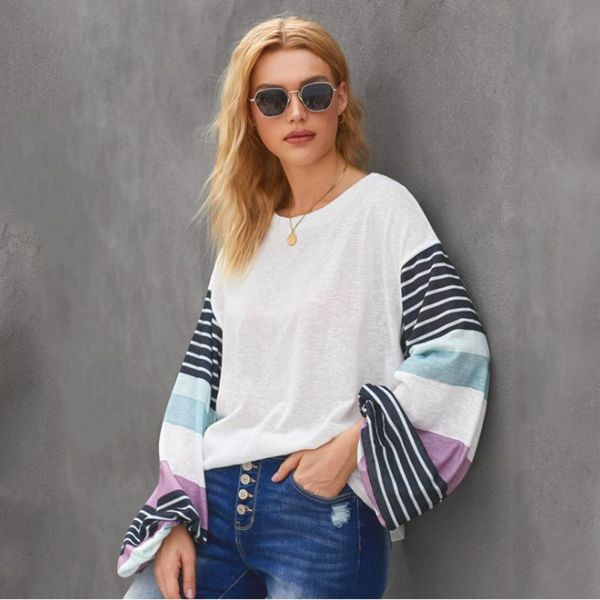 women's hoodies & sweatshirts autumn women oversized streetwear splicing stripe round neck fashion vintage clothes aesthetic long sleev, Black
women's hoodies & sweatshirts autumn women oversized streetwear splicing stripe round neck fashion vintage clothes aesthetic long sleev, Black