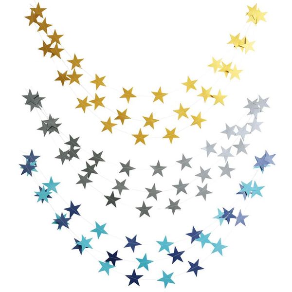 party decoration 4 meters paper star garland string banners hanging craft bunting for birthday wedding home room diy
party decoration 4 meters paper star garland string banners hanging craft bunting for birthday wedding home room diy
