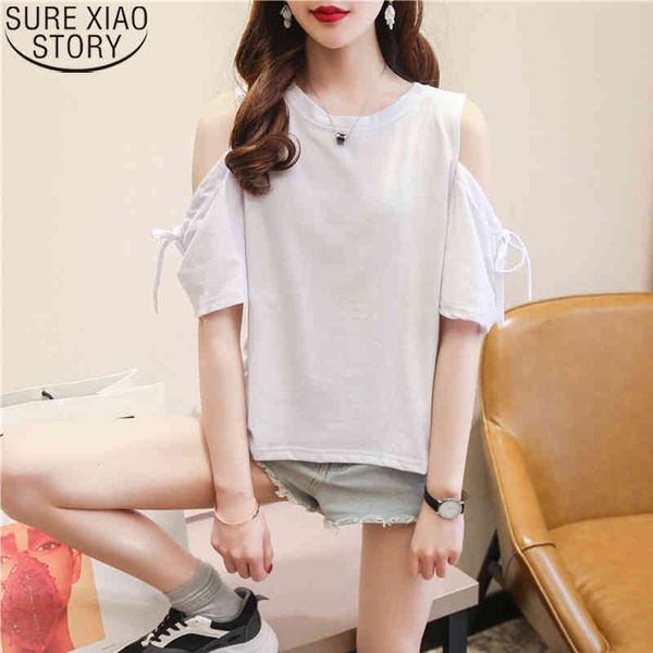 white blouse fashion off-shoulder short sleeve women blouses cotton strap casual o-neck solid blusas shirts 9907 210417
white blouse fashion off-shoulder short sleeve women blouses cotton strap casual o-neck solid blusas shirts 9907 210417