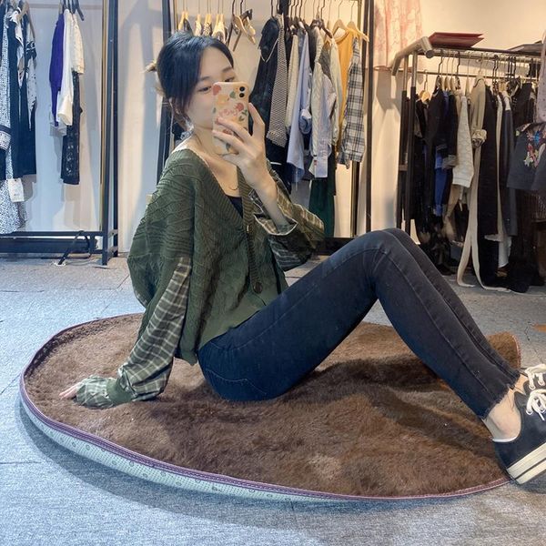 women's jackets women knitted sweaters shirt set coats clothing cardigan girl casual fashion korean style college streetwear, Black;brown
women's jackets women knitted sweaters shirt set coats clothing cardigan girl casual fashion korean style college streetwear, Black;brown
