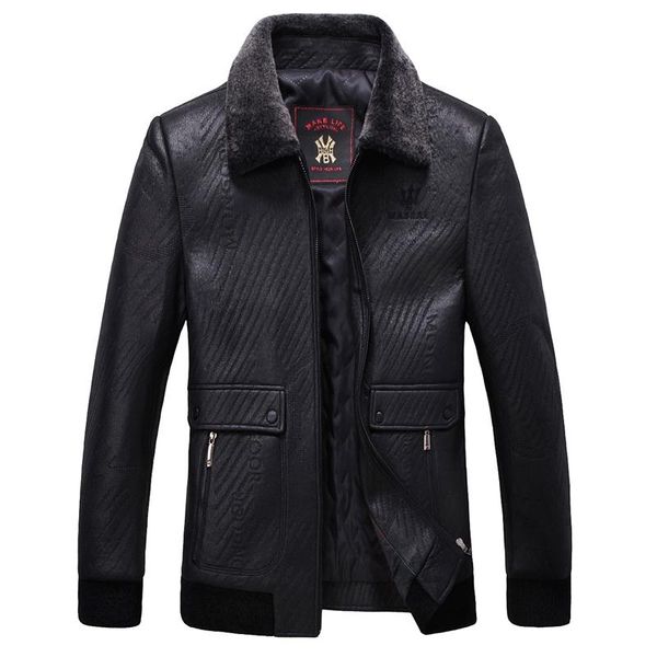 style winter leather jacket for men l-4xl 3xl jackets brand warm thick men's fur & faux, Black
style winter leather jacket for men l-4xl 3xl jackets brand warm thick men's fur & faux, Black