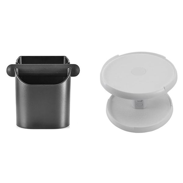 kitchen storage & organization abs coffee knock box espresso powder container with 2 tier adjustable counterspice turntable
kitchen storage & organization abs coffee knock box espresso powder container with 2 tier adjustable counterspice turntable