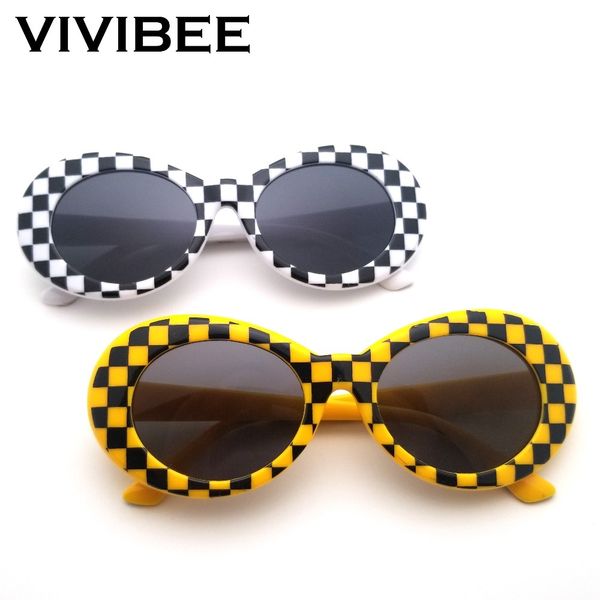 designer sunglasses vivibee plaid sun glasses small yellow brand vintage style oval clout 2021 hip hop women femal shades, White;black
designer sunglasses vivibee plaid sun glasses small yellow brand vintage style oval clout 2021 hip hop women femal shades, White;black