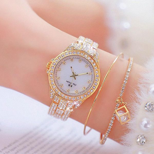 wristwatches drop rose gold women rhinestone watches femme calendar waterproof fashion dress ladies watch 2021, Slivery;brown
wristwatches drop rose gold women rhinestone watches femme calendar waterproof fashion dress ladies watch 2021, Slivery;brown