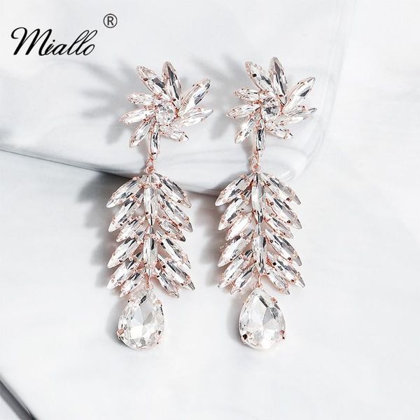 dangle & chandelier miallo 2021 est korean fashion earring austrian crystal wedding women bride eardrop, Silver 
dangle & chandelier miallo 2021 est korean fashion earring austrian crystal wedding women bride eardrop, Silver