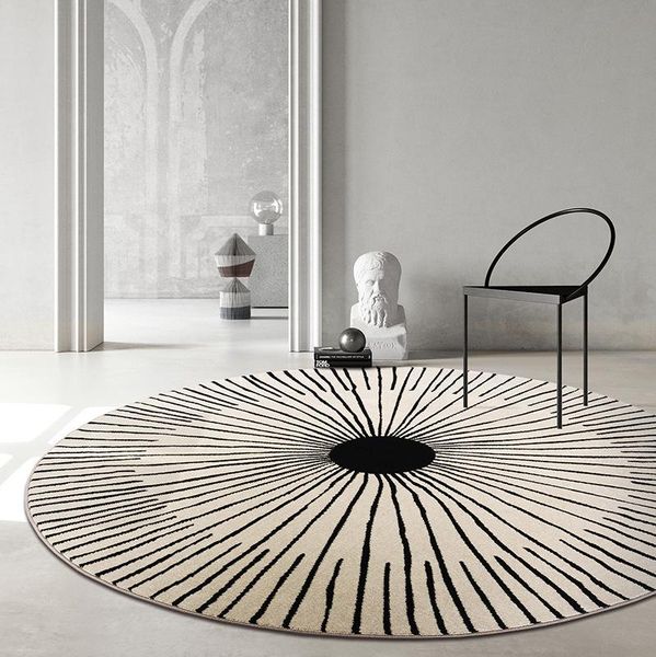 carpets black and white tape tapis salon bedroom carpet circular geometric area chair cushion non-slip living room mat
carpets black and white tape tapis salon bedroom carpet circular geometric area chair cushion non-slip living room mat