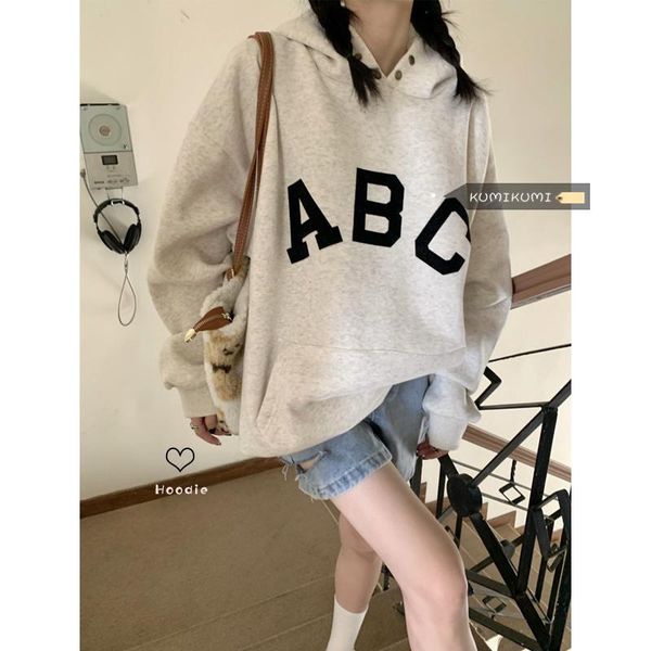 women's hoodies & sweatshirts hooded plush pullover winter american loose bf lazy style thickened coat, Black
women's hoodies & sweatshirts hooded plush pullover winter american loose bf lazy style thickened coat, Black