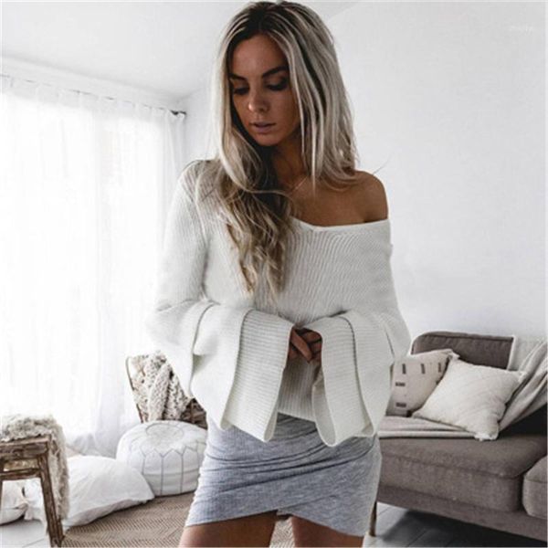 autumn and winter sweater women fashion hedging solid color flare sleeve lotus leaf v-neck ladies women's sweaters, White;black
autumn and winter sweater women fashion hedging solid color flare sleeve lotus leaf v-neck ladies women's sweaters, White;black