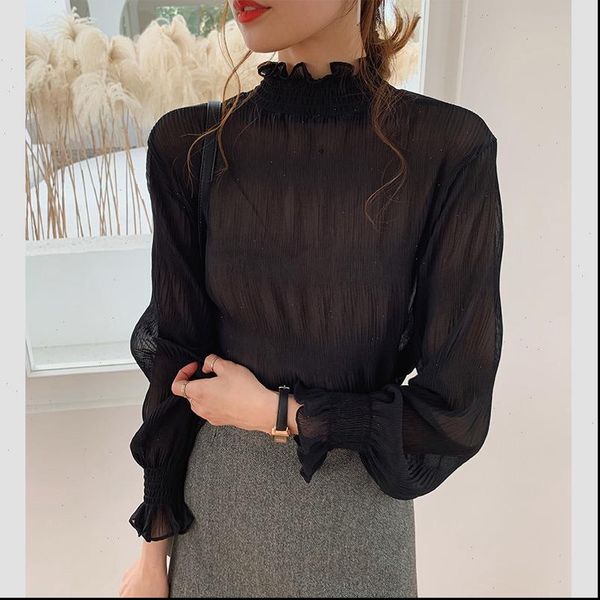 women shirts korea chiffon blouse long sleeve turtleneck work wear lady casual blouses womens blusas plus size, White
women shirts korea chiffon blouse long sleeve turtleneck work wear lady casual blouses womens blusas plus size, White