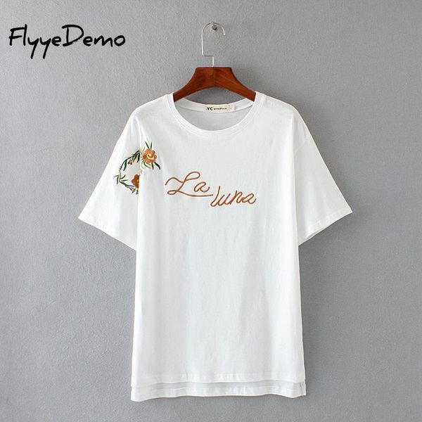 women's t-shirt 2021 t-shirts kawaii ladies floral embroidered letter female korean harajuku clothes for women plus size, White
women's t-shirt 2021 t-shirts kawaii ladies floral embroidered letter female korean harajuku clothes for women plus size, White