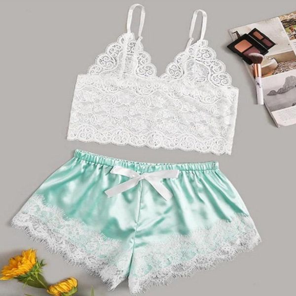 bras sets sale floral lace cami with satin shorts set lingerie women summer ladies bra and panty underwear, Red;black
bras sets sale floral lace cami with satin shorts set lingerie women summer ladies bra and panty underwear, Red;black