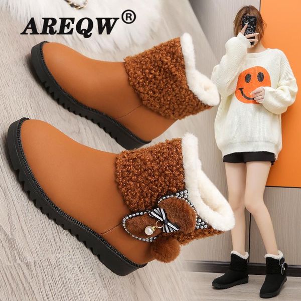 boots warm winter women's snow thick plush flats cotton women ankle gifts, Black
boots warm winter women's snow thick plush flats cotton women ankle gifts, Black
