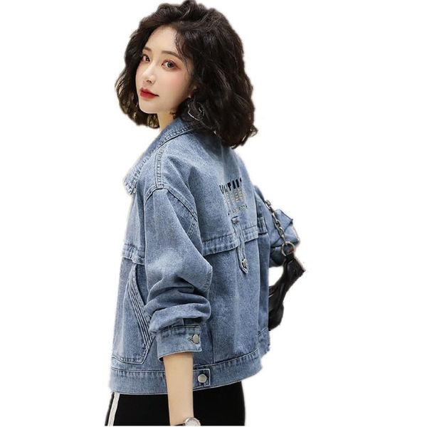 sweet girls fashion back letter embroidered women's spring autumn denim jacket female loose short veste femme y024 jackets, Black;brown
sweet girls fashion back letter embroidered women's spring autumn denim jacket female loose short veste femme y024 jackets, Black;brown