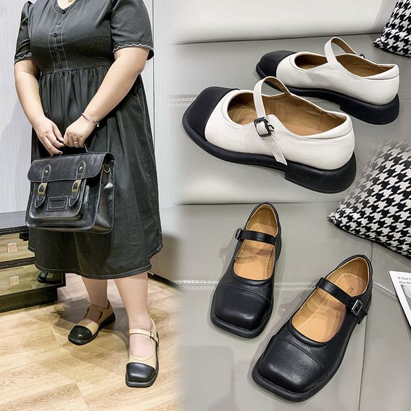 luxury dress shoes large size are fattened, widened and enlarged. 21 autumn small leather mary jane women's sho thick soled lazy, Black
luxury dress shoes large size are fattened, widened and enlarged. 21 autumn small leather mary jane women's sho thick soled lazy, Black