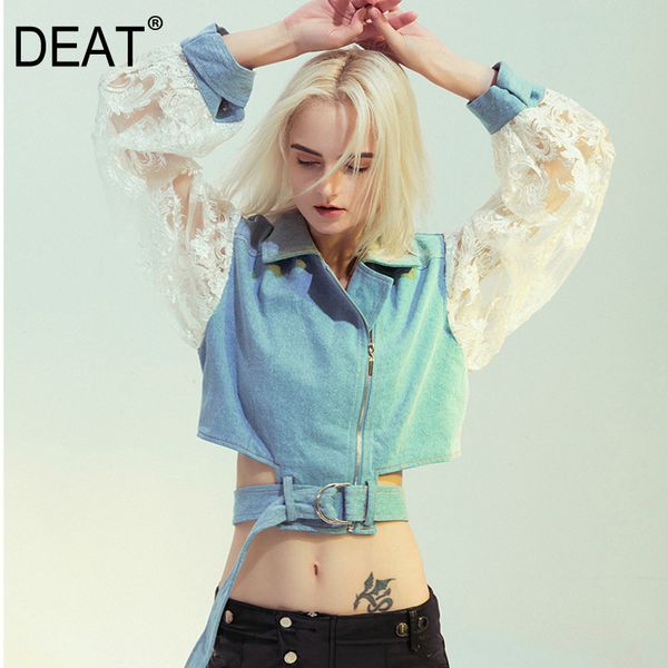 deat new spring and summer fashion delicate lace stitching denim waist down jacket sunscreen jacket coat women sj938 210428, Black;brown
deat new spring and summer fashion delicate lace stitching denim waist down jacket sunscreen jacket coat women sj938 210428, Black;brown