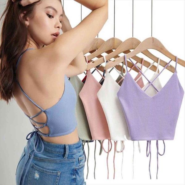 summer fashion v neck womens tanks bandage solid color crop strap bra camis y2k aesthet, White
summer fashion v neck womens tanks bandage solid color crop strap bra camis y2k aesthet, White