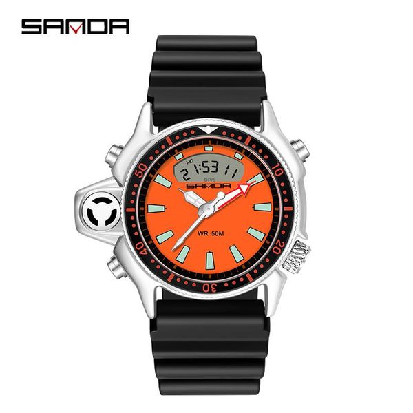 wristwatches sanda fashion quartz digital watch waterproof sports swatch multifunctional wristwatch fit male boys clock relogio masculin, Slivery;brown
wristwatches sanda fashion quartz digital watch waterproof sports swatch multifunctional wristwatch fit male boys clock relogio masculin, Slivery;brown