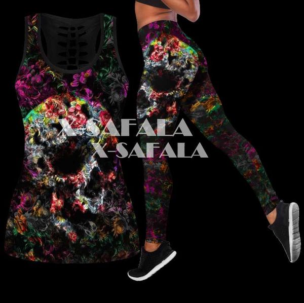 women's two piece pants love skull and tattoos yoga set women 3d print vest hollow out tank high waist legging summer casual sport-2, White
women's two piece pants love skull and tattoos yoga set women 3d print vest hollow out tank high waist legging summer casual sport-2, White