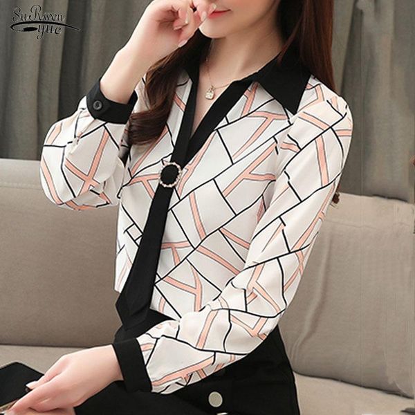 blusas 2021 autumn chiffon shirt women korean striped long sleeve blouse pullover v neck plus size ladies 10673 women's blouses & shir, White
blusas 2021 autumn chiffon shirt women korean striped long sleeve blouse pullover v neck plus size ladies 10673 women's blouses & shir, White